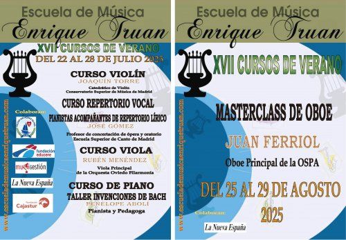 Cursos de Verano 2025 y Masterclass Oboe